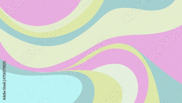 Obraz background waves abstract curve rainbow colors