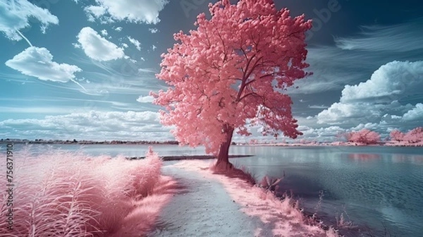 Fototapeta Infrared Photography: Experiment with infrared photography to capture unique and otherworldly images.