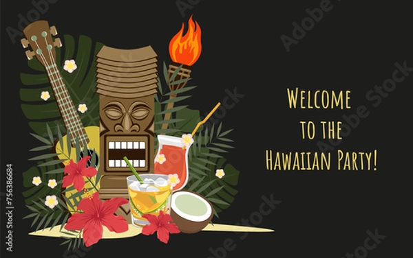 Fototapeta Tiki banner.