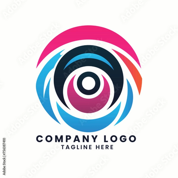 Fototapeta Abstract business real estate house building company factory vector logo concept symbol elements design template of business logo