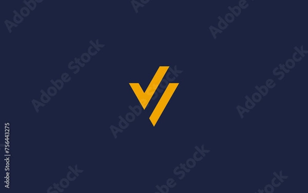 Fototapeta letter v with check logo icon design vector design template inspiration