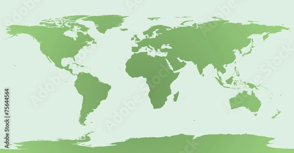 Obraz World Map Ecology Green EPS 10