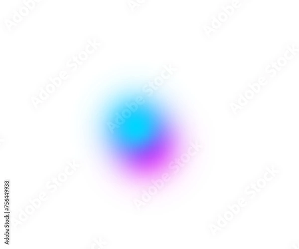 Fototapeta Blur Gradient Circle Transparent PNG Ball Gradient Colourful Circle Holographic Blurred Circles Rainbow Color Dots. Abstract Design Elements
