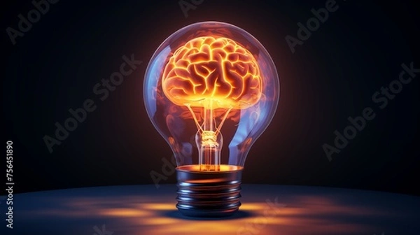 Fototapeta glowing bulb