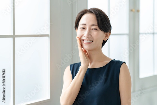 Obraz 日差しを浴びる女性