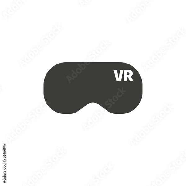 Obraz Virtual reality. VR icon. Vector signs for web graphics.