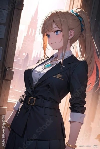 Obraz Femme en costume 