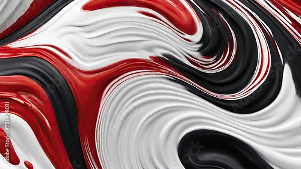 Fototapeta red and white