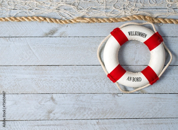 Obraz Willkommen an Bord