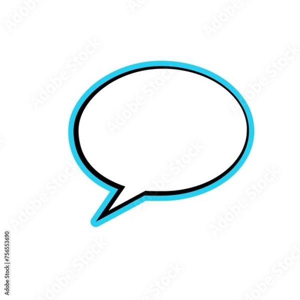 Fototapeta Speech  bubbles on white background