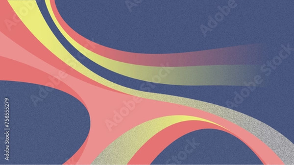 Obraz background wave abstract curve blue