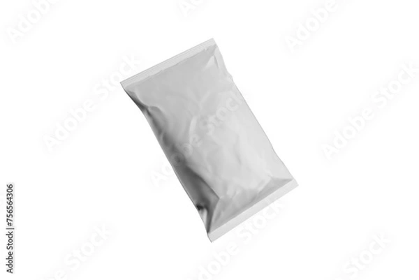 Fototapeta Zig bag mock-up. Zip bag template on cutout background.