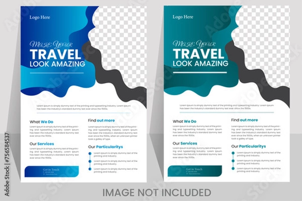 Obraz Corporate flyer design template..