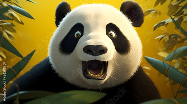 Obraz Panda macro photography