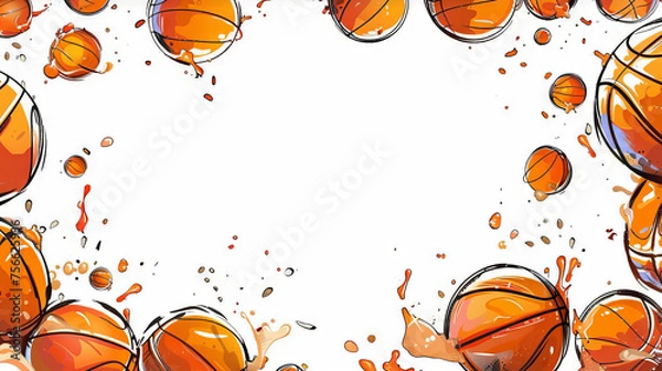 Obraz Basketball graphics