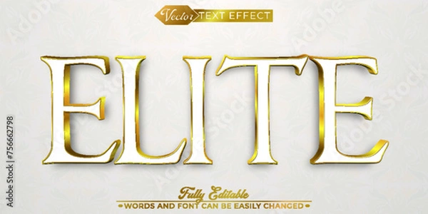 Fototapeta Elegant Elite Vector Editable Text Effect Template