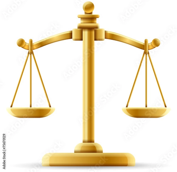 Obraz Balanced Scale of Justice