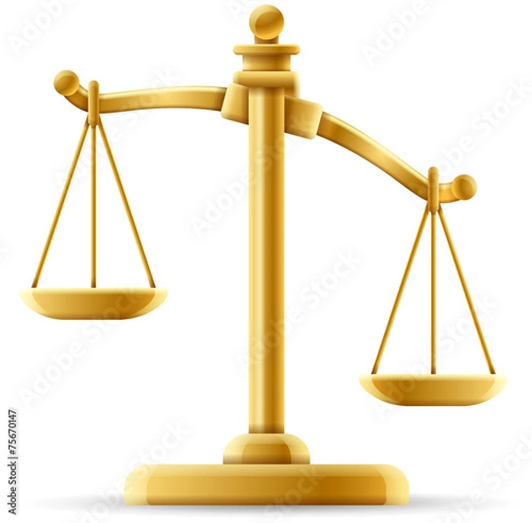 Obraz Unbalanced Justice Scale