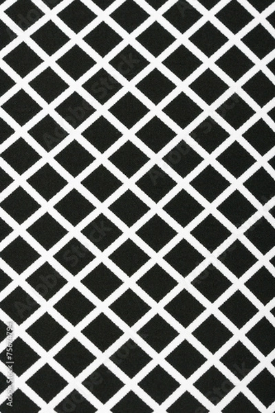 Fototapeta Black and White Cotton Texture Pattern