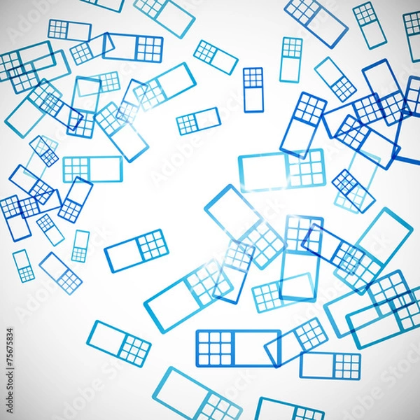 Fototapeta abstract background: phone