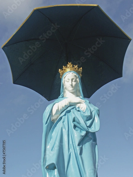 Fototapeta vierge au parasol