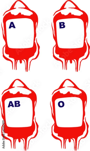 Obraz vector blood bag