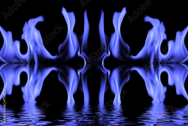 Obraz Blue flames
