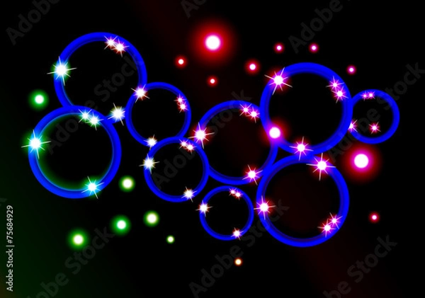 Obraz circle with light and star