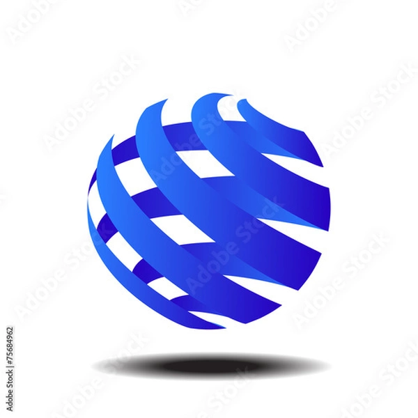 Obraz Abstract colorful circle vector logo template