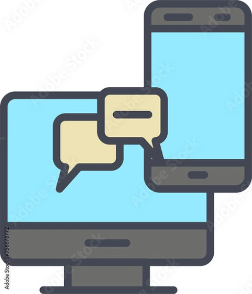 Obraz Chat Vector Icon