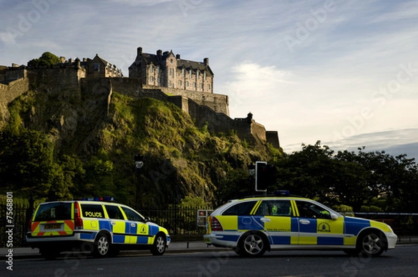 Obraz Edinburgh Castle and Police