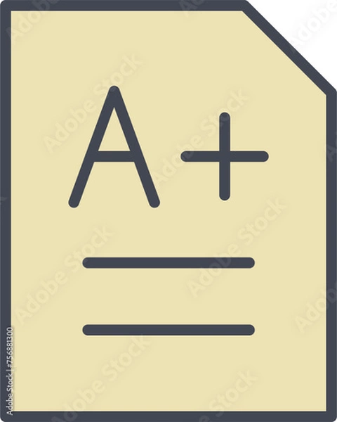Fototapeta A+ Vector Icon