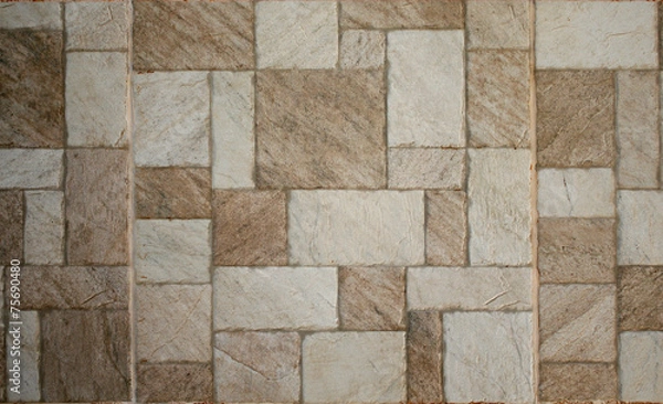 Fototapeta Brown marble-stone mosaic texture
