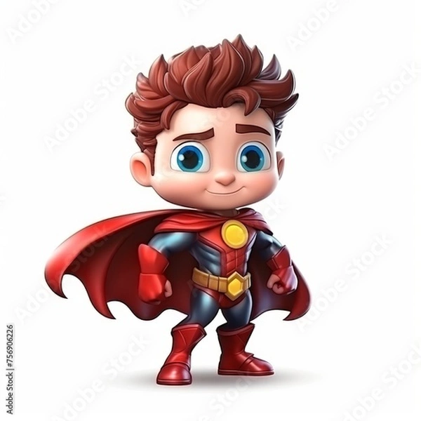 Fototapeta Game Character concept art isolated white background