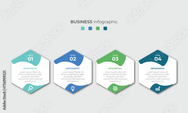 Obraz Steps Timeline Infographics Images Template Design