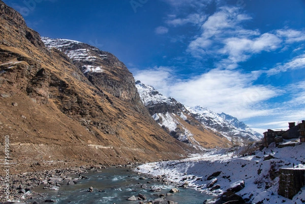 Obraz snow covered mountains