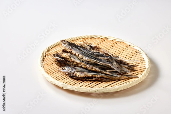 Obraz 長崎産の焼きあご出汁、日本の伝統的な出汁で和食に使われます