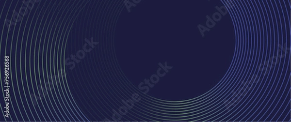 Obraz radial spiral wave striped with gradient and copy space, futuristic geometric vortex design for banner, flyer, background