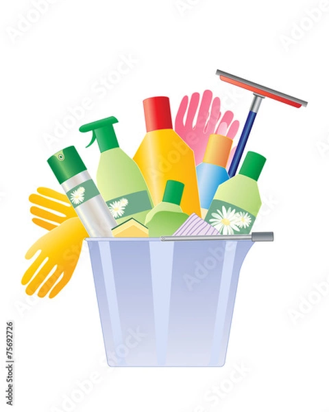 Fototapeta cleaning bucket