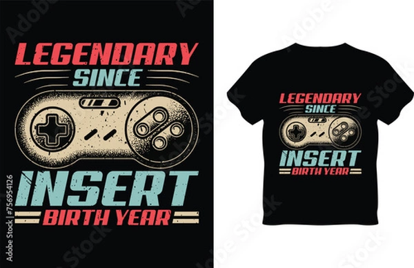 Fototapeta Gaming in progress don't talk to me until i die gaming tshirt design