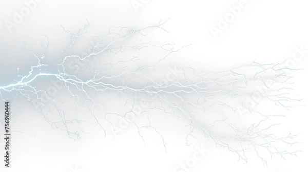 Fototapeta lightning thunderstorm cut out, transparent photo, Transparent layer image, Remove background, clipped