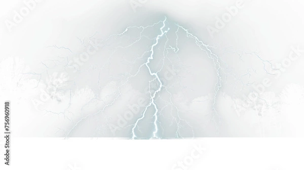 Fototapeta lightning thunderstorm cut out, transparent photo, Transparent layer image, Remove background, clipped