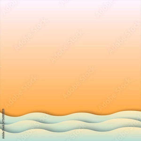 Fototapeta Graphic Gradient Wave Design Background