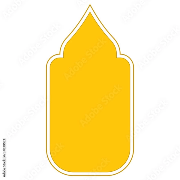 Obraz Islamic Ornament Frame Border Element