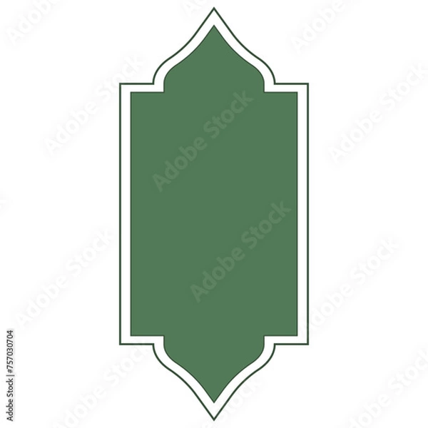 Obraz Islamic Ornament Frame Border Element