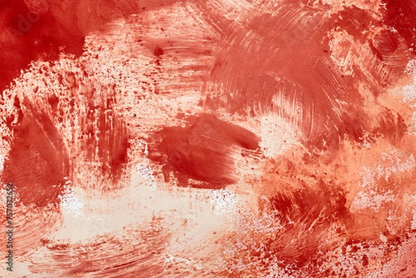 Fototapeta Textured abstract red background