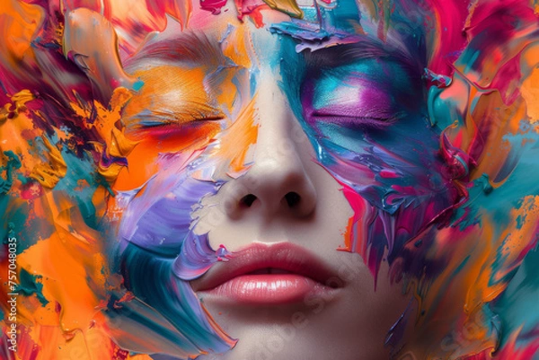 Obraz Translating human emotions into vivid bursts of color