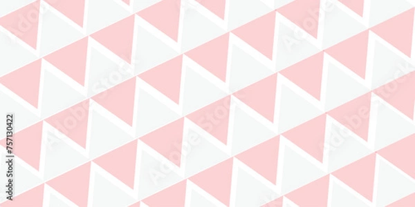Fototapeta Pink-gray background image Abstract pattern of geometric figures Triangle.