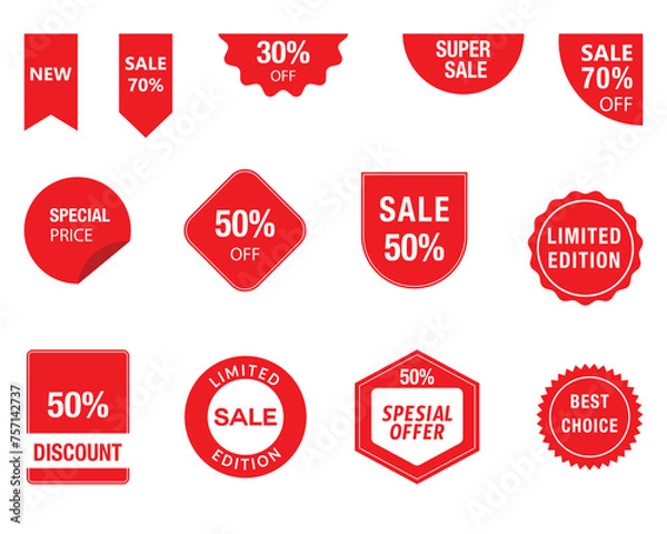 Fototapeta Sale - creative banner set vector illustration.