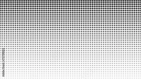 Obraz Rhombus vector abstract geometric technology background. Square halftone pattern isolated on transparent background.